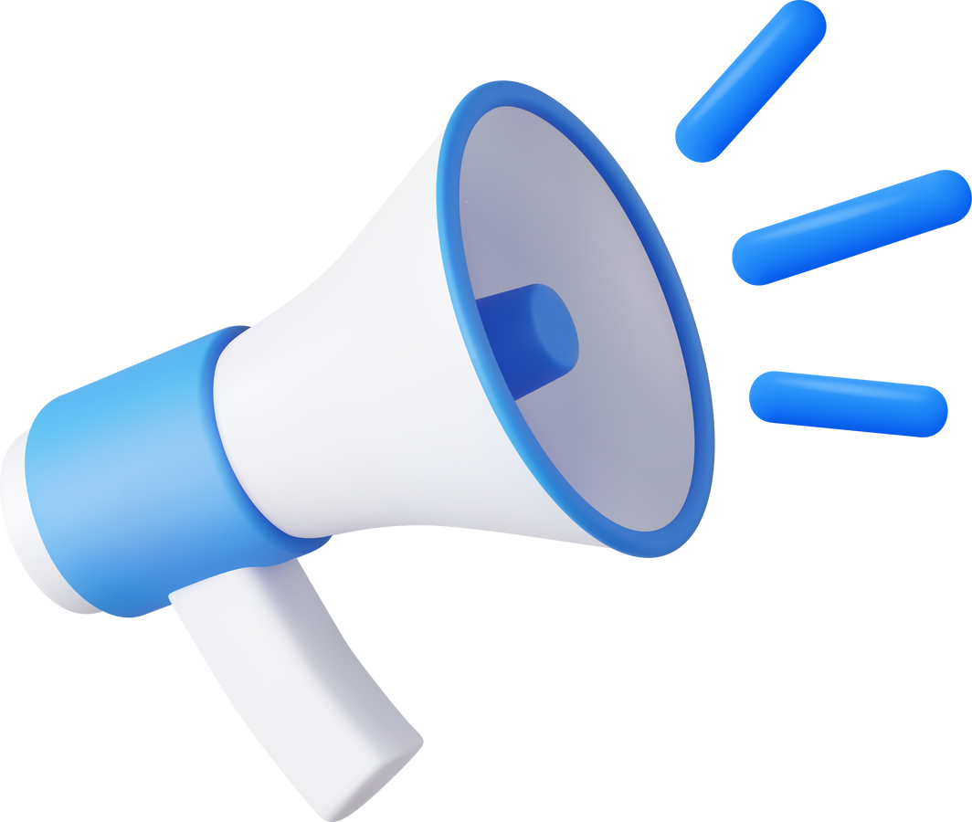 3d plastic megaphones